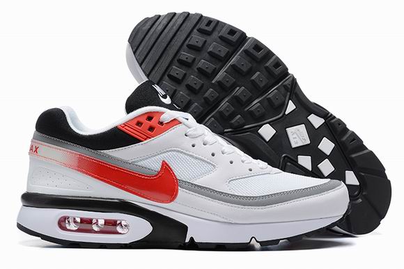 Nike Air Max BW Men's Shoes White Grey Black Red-24